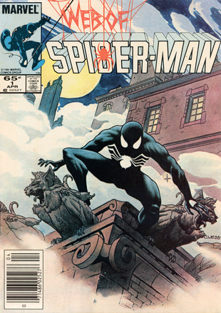 Symbiote Spider-Man on Gargoyle