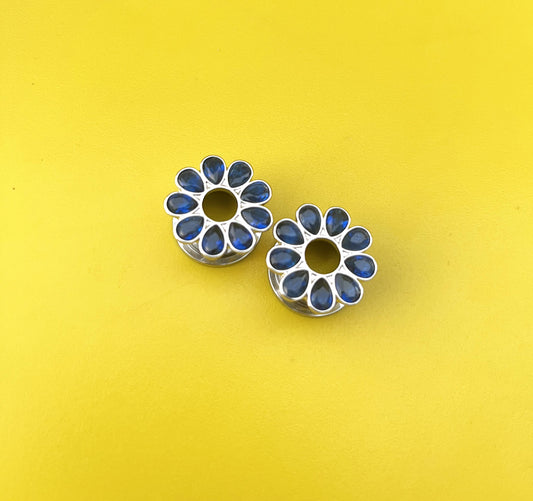 Blue Flower Tunnels (14mm)